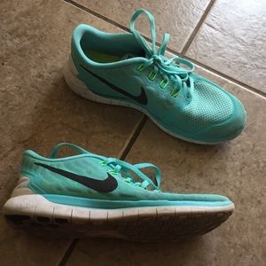 Nike Free 5.0 Teal Size 8